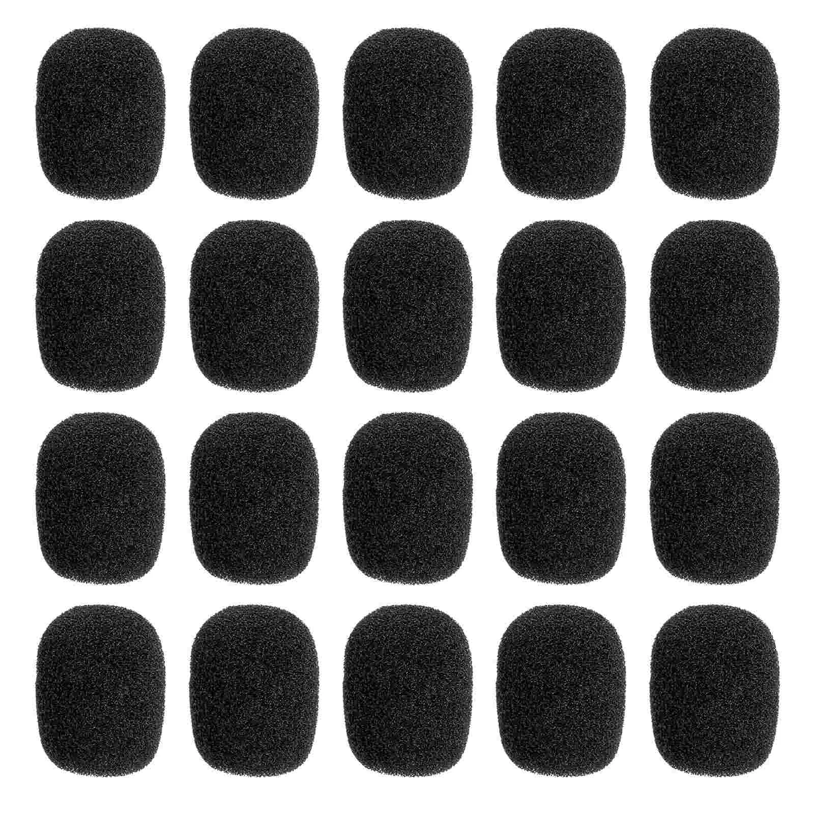 

20 Pcs Microphone Cotton Replacement Part Windscreen Small Covers Protective Windproof Sponge for