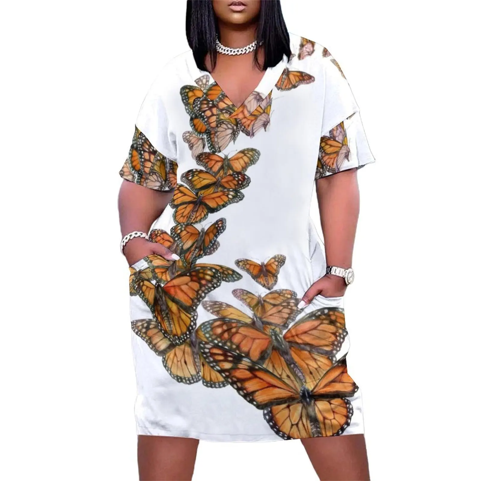 

Monarch Butterfly Flight Loose Pocket Dress wedding dresses for woman Party dresses for women women"s evening dresses