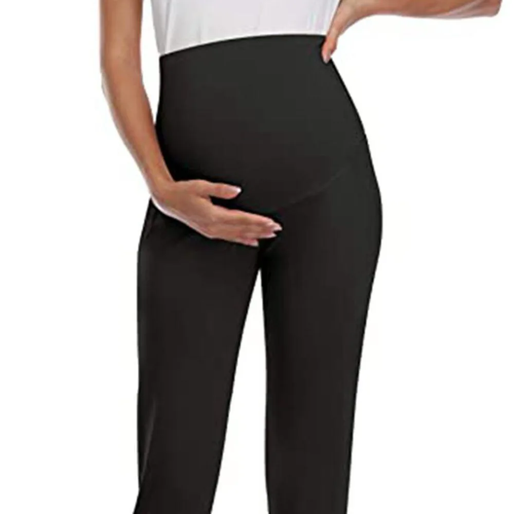 Pantaloni Casual premaman pantaloni lunghi larghi solidi per le donne incinte moda nuovi pantaloni attivi Stretch comodi vestiti per la gravidanza