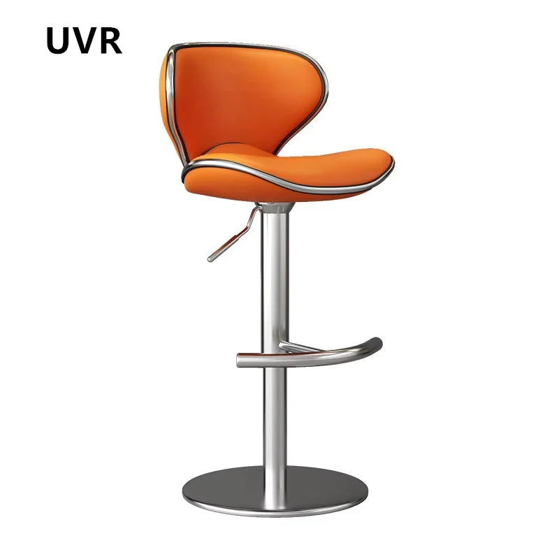 UVR Modern Simple Bar Stools for Home Use Kitchen High Chair Lift Swivel Bar Stools Light Luxury Hair Salon Front Bar Stools