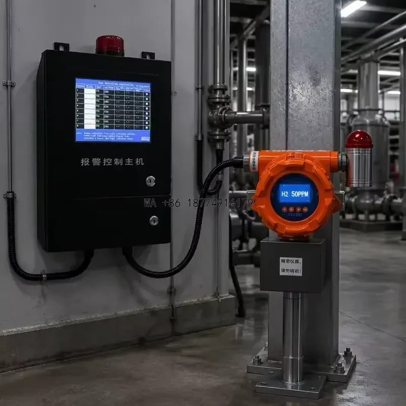 wmwmnu wmwmnu OC-F08 Fixed Industrial Carbon Monoxide CO Analyzer,4-20mA RS485 Output Explosion-proof Wall Mounted CO Gas