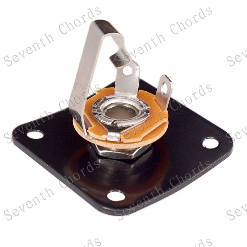 35MM Metall Quadratische Gitarre Jack Platten JackPlate Abdeckung Für Elektrische Gitarre Zubehör Teile – Detail 8