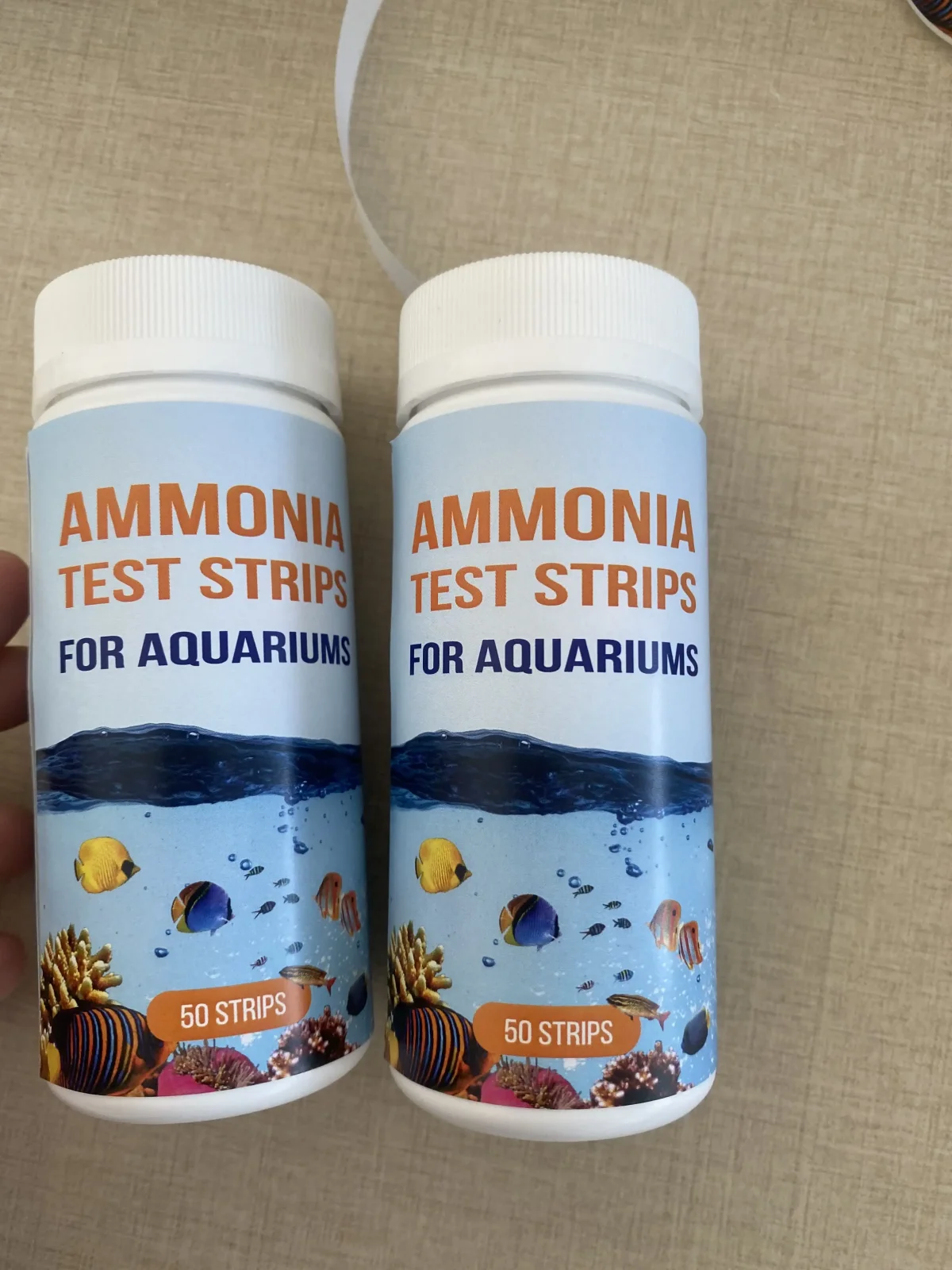 Aquatic Environment Tester Ammonia nitrogen Test Strips Kit for Aquarium Water Testing(Random packaging)