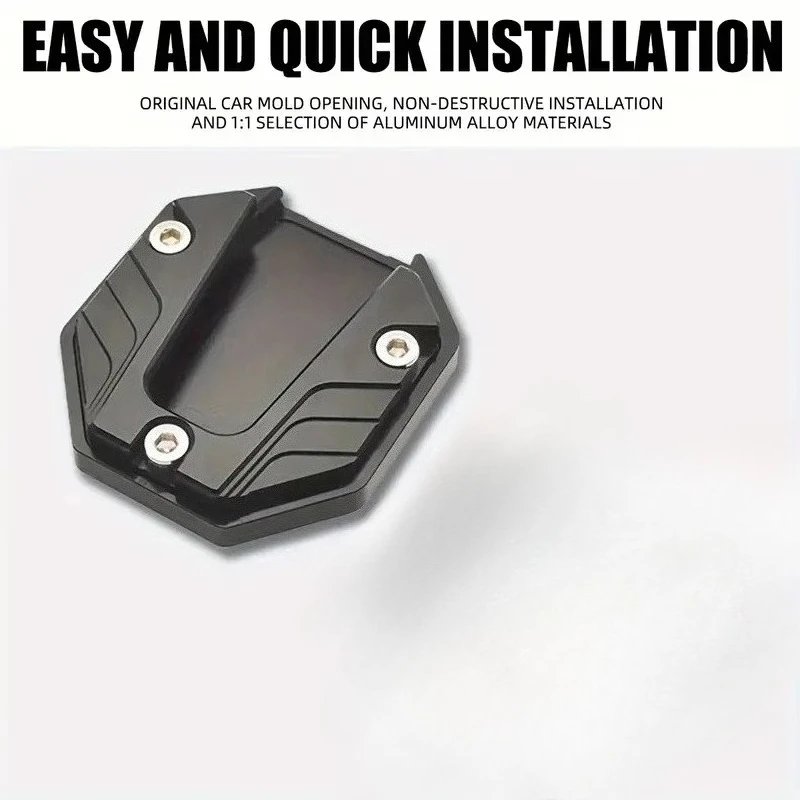   وسادة مسند للدراجة النارية من سبائك الألومنيوم - لوحة حامل جانبية غير قابلة للانزلاق لمركبات جميع التضاريس   #5