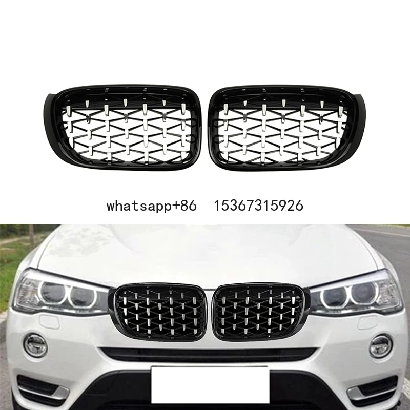 

2014-2017 F25 F26 X3 X4 Car Exterior Accessories Front Bumper Grille Racing Grill ABS Factory Sale