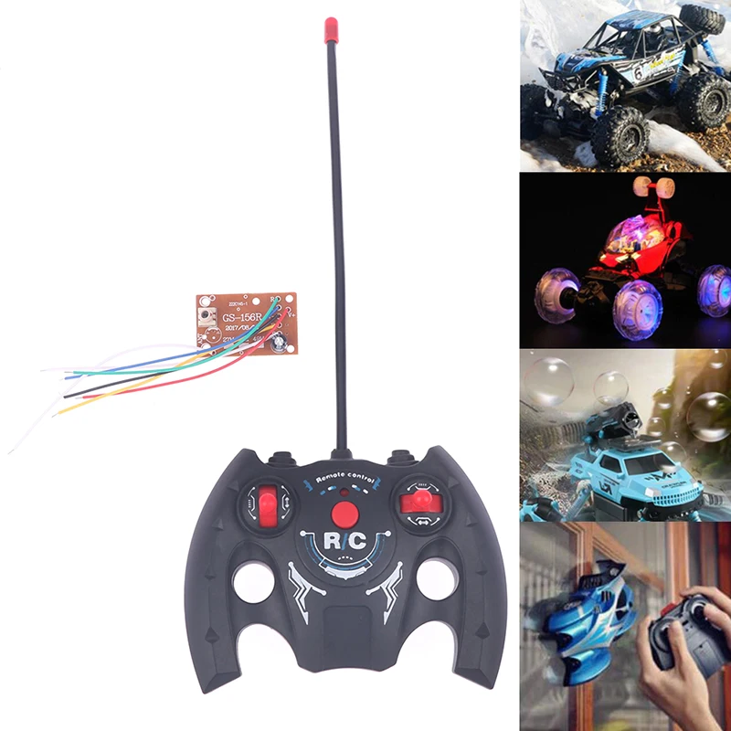 

//1pc new 857 27MHz Circuit 4CH RC Remote ControlPCB Transmitter and Receiver Board with Antenna Radio System Car Accessories