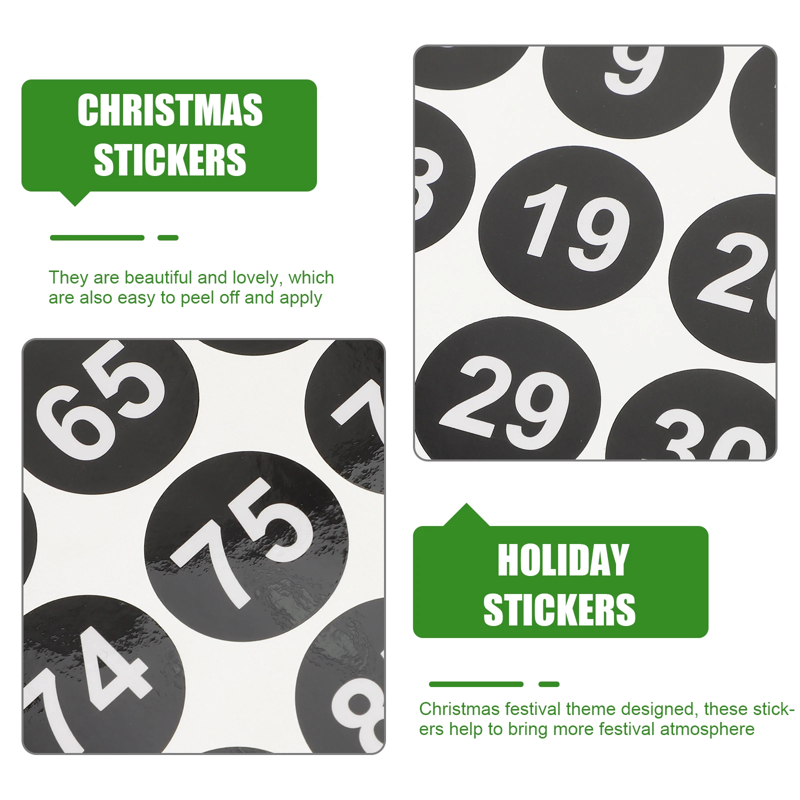 

20 Sheets Digital Label Small Number Stickers Serial Round Dot Decals Copper Plate Numbered Labels