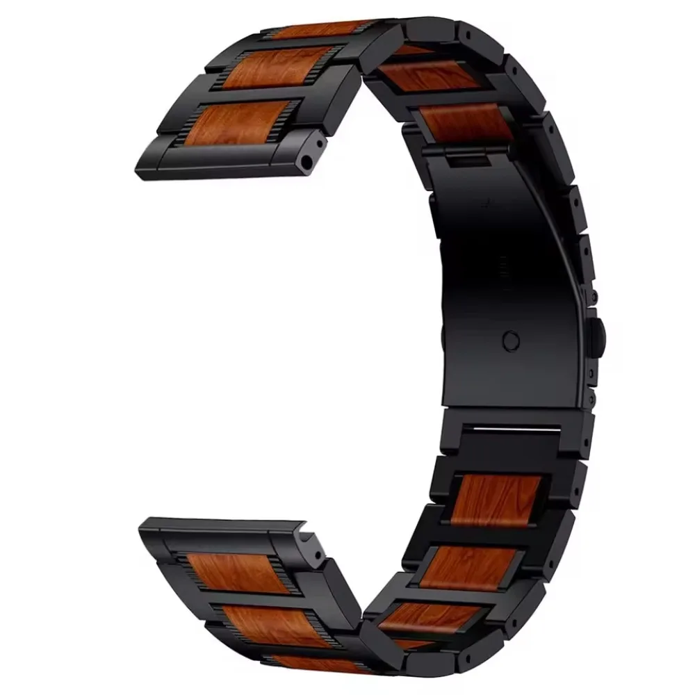 22mm jacarandá + pulseira de metal para garmin forerunner 965 265 255 265 música confortável banda respirável para garmin venu 3 acessórios