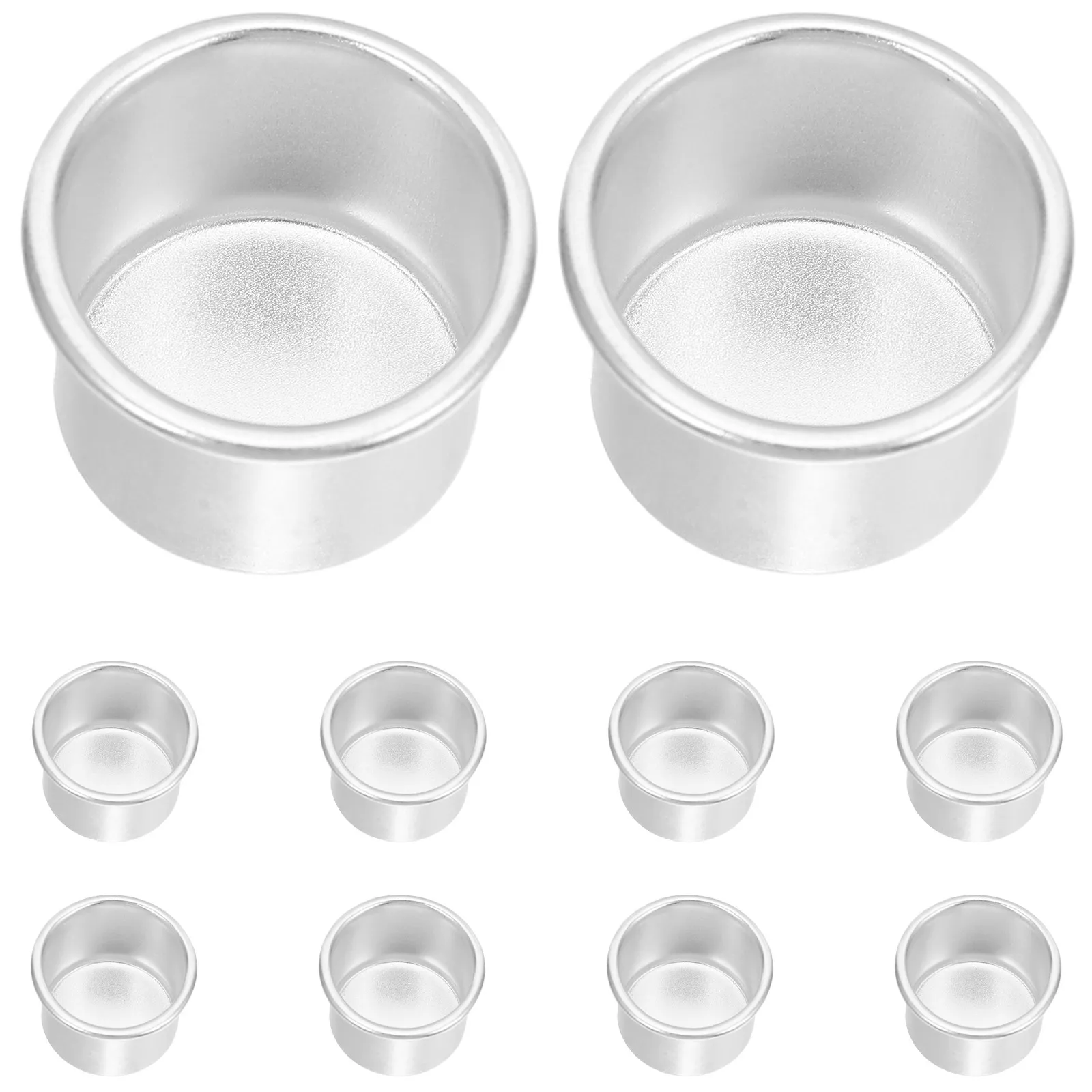 20Pcs Insert Cups Aluminum Metal Tea Light Holders Vintage Style Candlestick Holder for DIY Decor