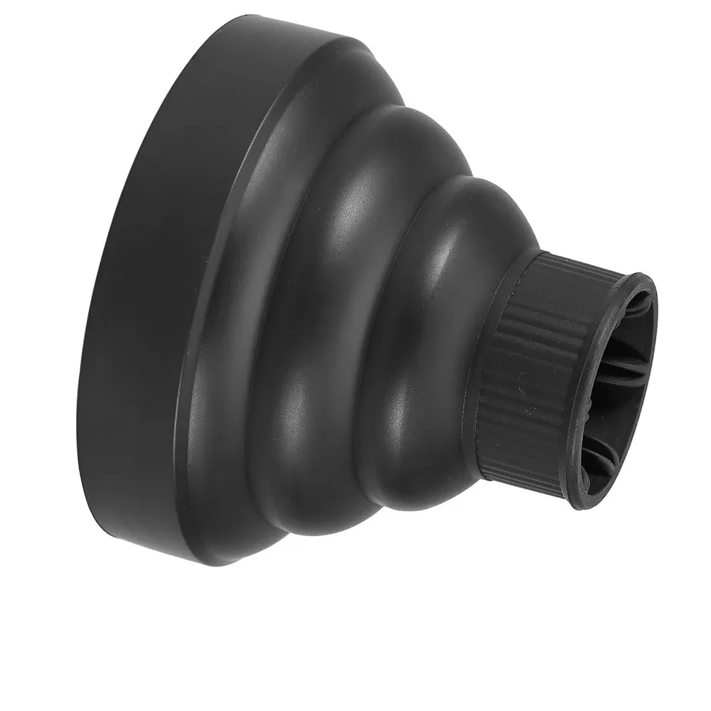 Black Foldable Hairdryer Diffuser Portable Lightweight Hair Dryer Diffuser Cover Salon Grade Professional