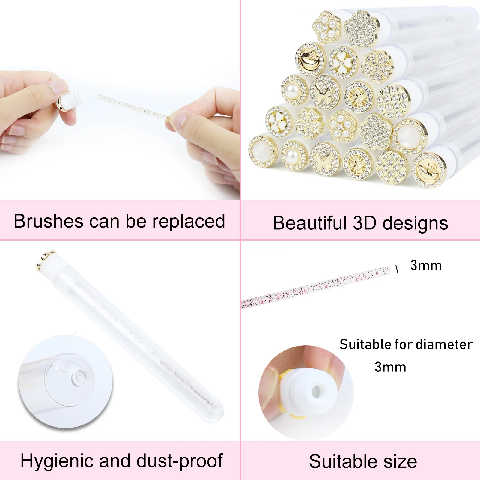 Mascara Wands Tube 30pcs Reusable Lash Spoolies Tube Eyelash Brush Tubes Makeup Brush Spoolies Lash Extension Brushes Applicator