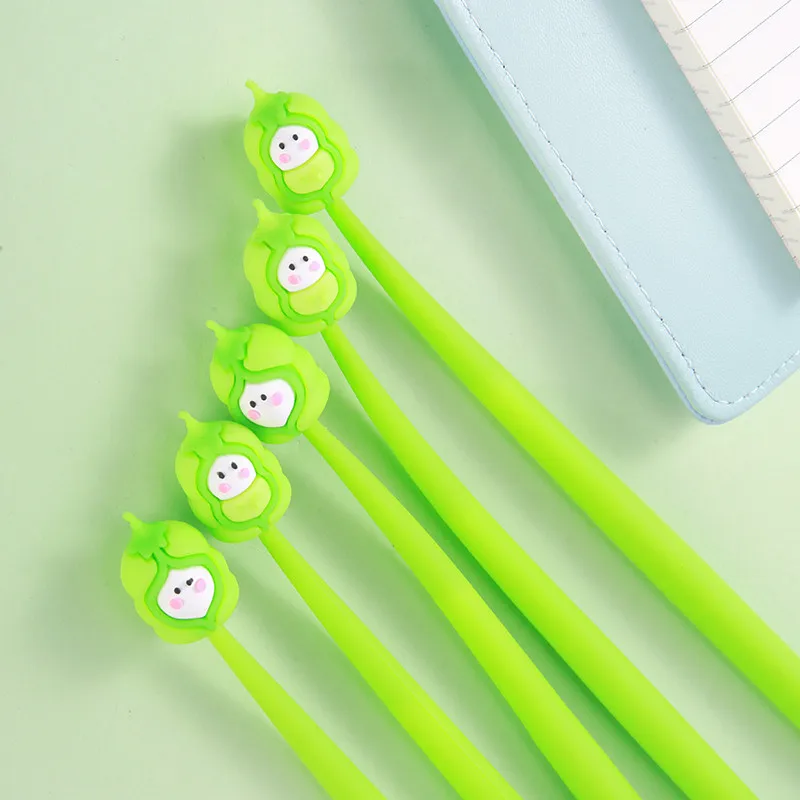 

48 шт., силиконовая ручка для укладки, нейтральная ручка, мультяшная ручка для укладки растений, мягкая резиновая ручка, студенческий производитель канцелярских принадлежностей