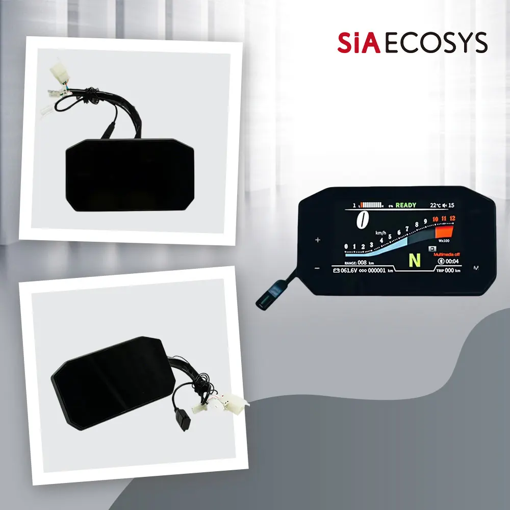 

US Warehouse 5Inch TFT Speedometer SCJ5066-1 Adjustable Display With Bracket for Electric Scooters