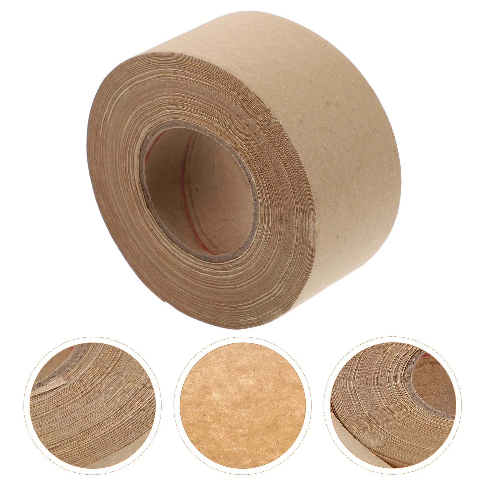 

1Pcs Water Activated Kraft Paper Packing Tape High Tack Adhesive Sealing Tape for Packaging Craft Wall Frame Use