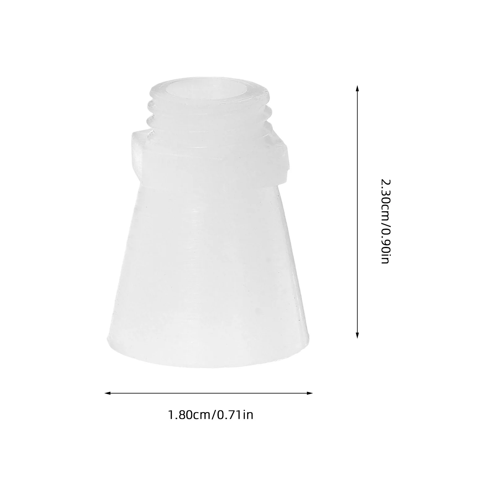 50 قطعة فوهات النار البلاستيك البوق الفم 1 كجم خفيفة الوزن حجم صغير استبدال طفاية الفوهات استبدال أجزاء #3