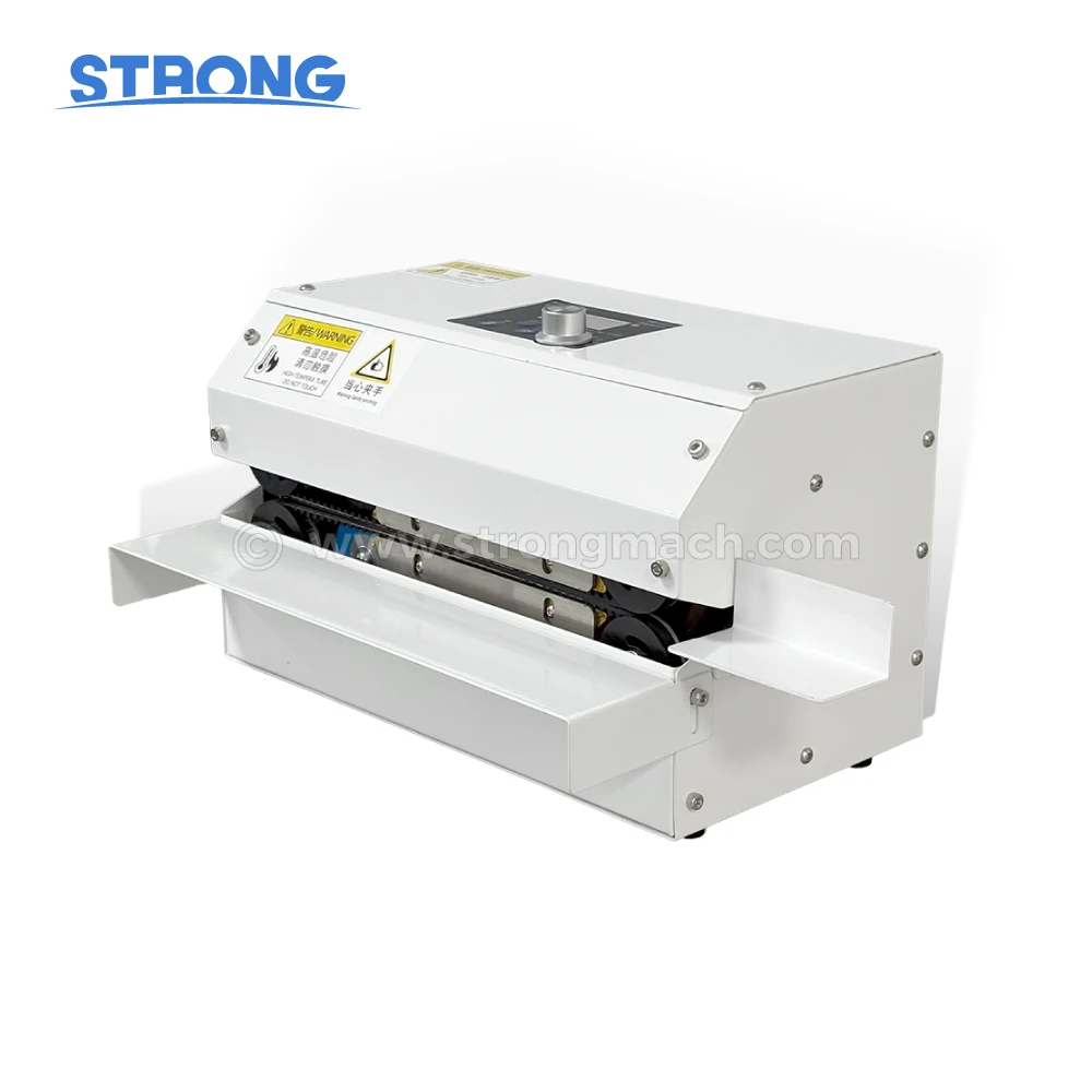 

GLF-100 Continuous Sealing Machine Plastic Coffee Tea Non Woven Aluminum Foil Bag High Speed Heat Sealing Machine