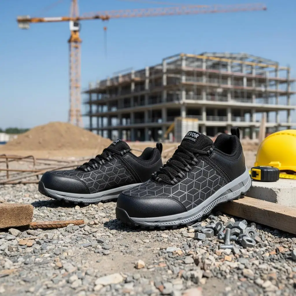 

Мужские кроссовки со стальным носком, размер US 12 Wide, мужские спортивные рабочие кроссовки с амортизацией и защитным носком, неразрушимые защитные кроссовки L