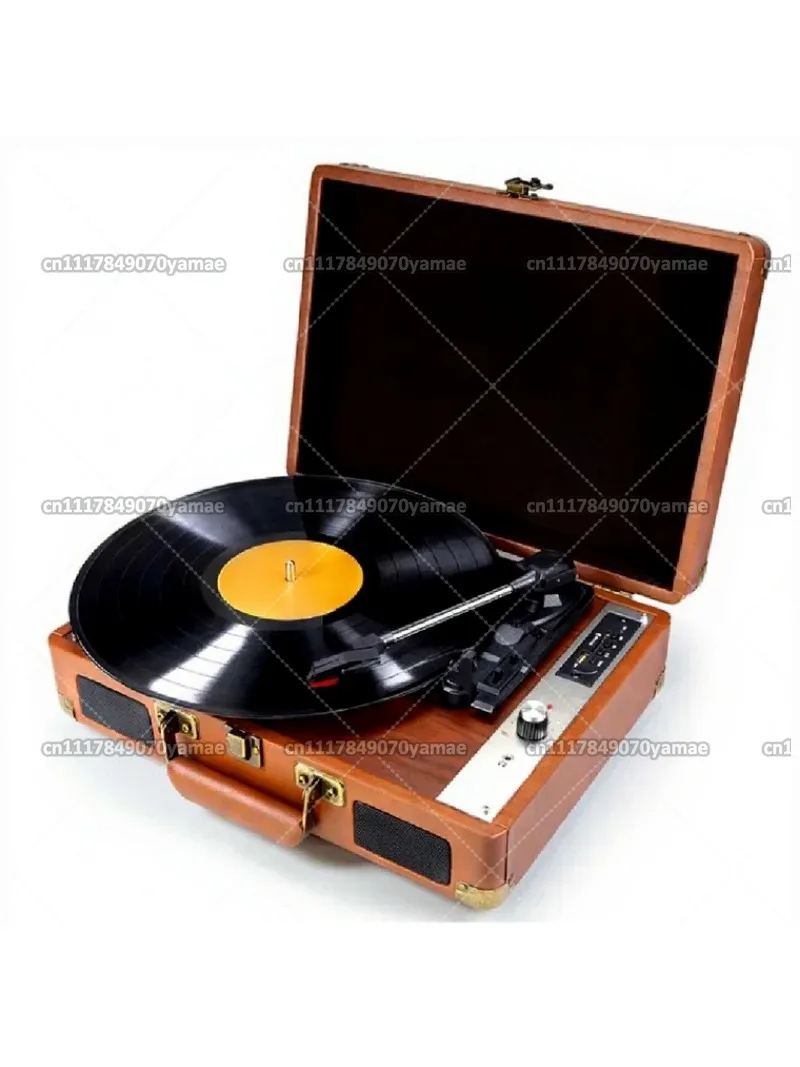 Vintage Style Vinyl Record Player Turntable Phonograph for Living Room Decor Retro Home Stereo
