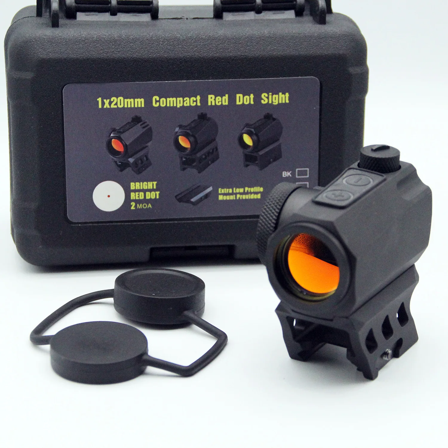 Motion Awake Red Dot Sight 2MOA Red Dot IPX7 Impermeabile 1000G Antiurto Ottica compatta Portata 10 Luminosità con Co-Witness Rise