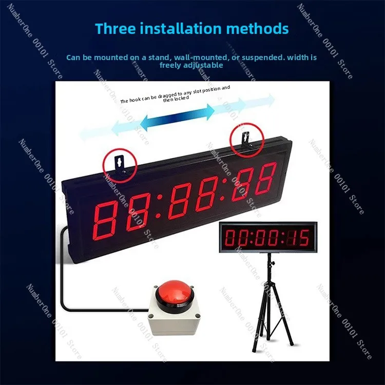 Multi-functional timer digital stopwatch - ideal for meetings, presentations, rock climbing competitions, and other