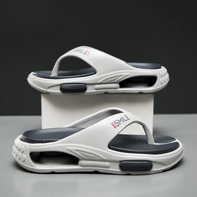 Summer Men's Flip Flops Outdoor Indoor Slippers Soft Comfortable Shoes Fashion Men Beach Sandals Non-slip Home Male Slippers