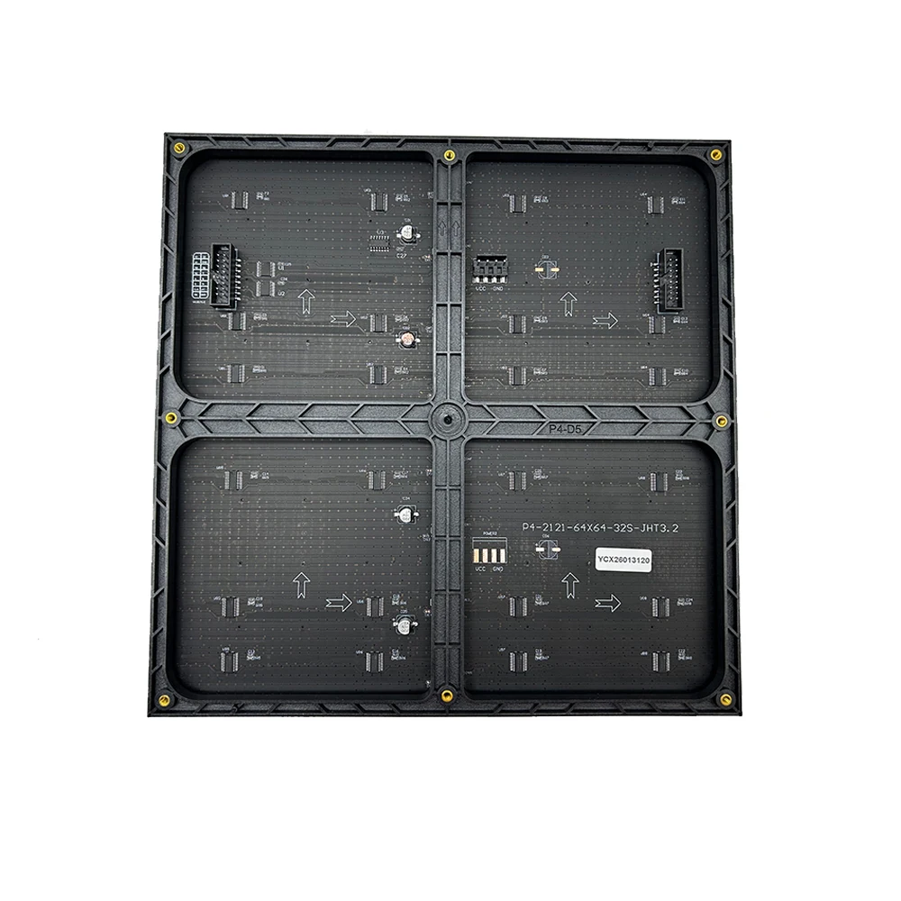 Indoor P4 LED Display Module 256x256mm 64x64 Pixel 32Scan HUB75 Interface Placa Unitaria for Signage And Advertising