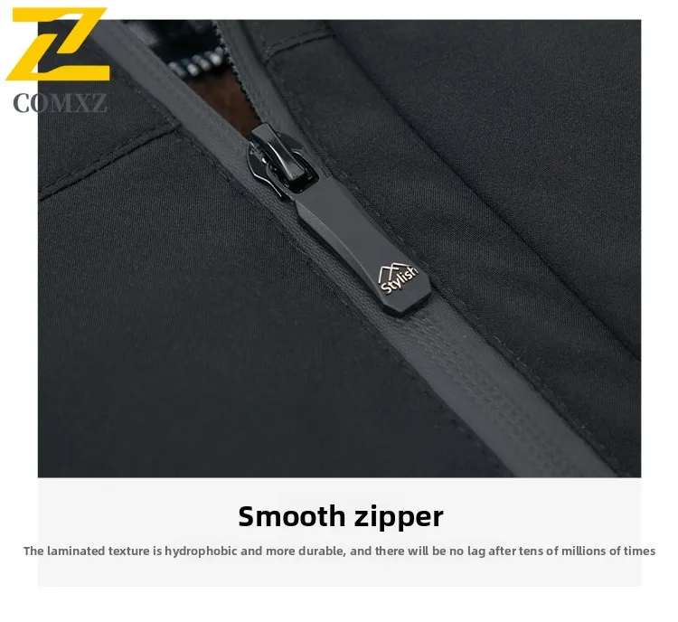 معطف رجالي من القطن لخريف وشتاء 2025 مخملي سميك مقاوم للرياح سترة دافئة بقلنسوة ملابس خارجية غير رسمية متعددة الاستخدامات لرجال الأعمال #6