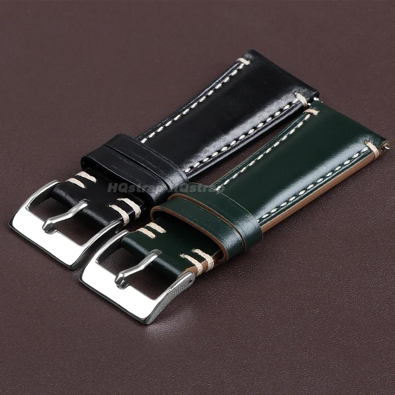 Rindslederarmband 20mm 22mm 24mm Uhrenarmband für Rolex für Seiko Braceler Universal Quick Release Sport Wasserdichtes Armband