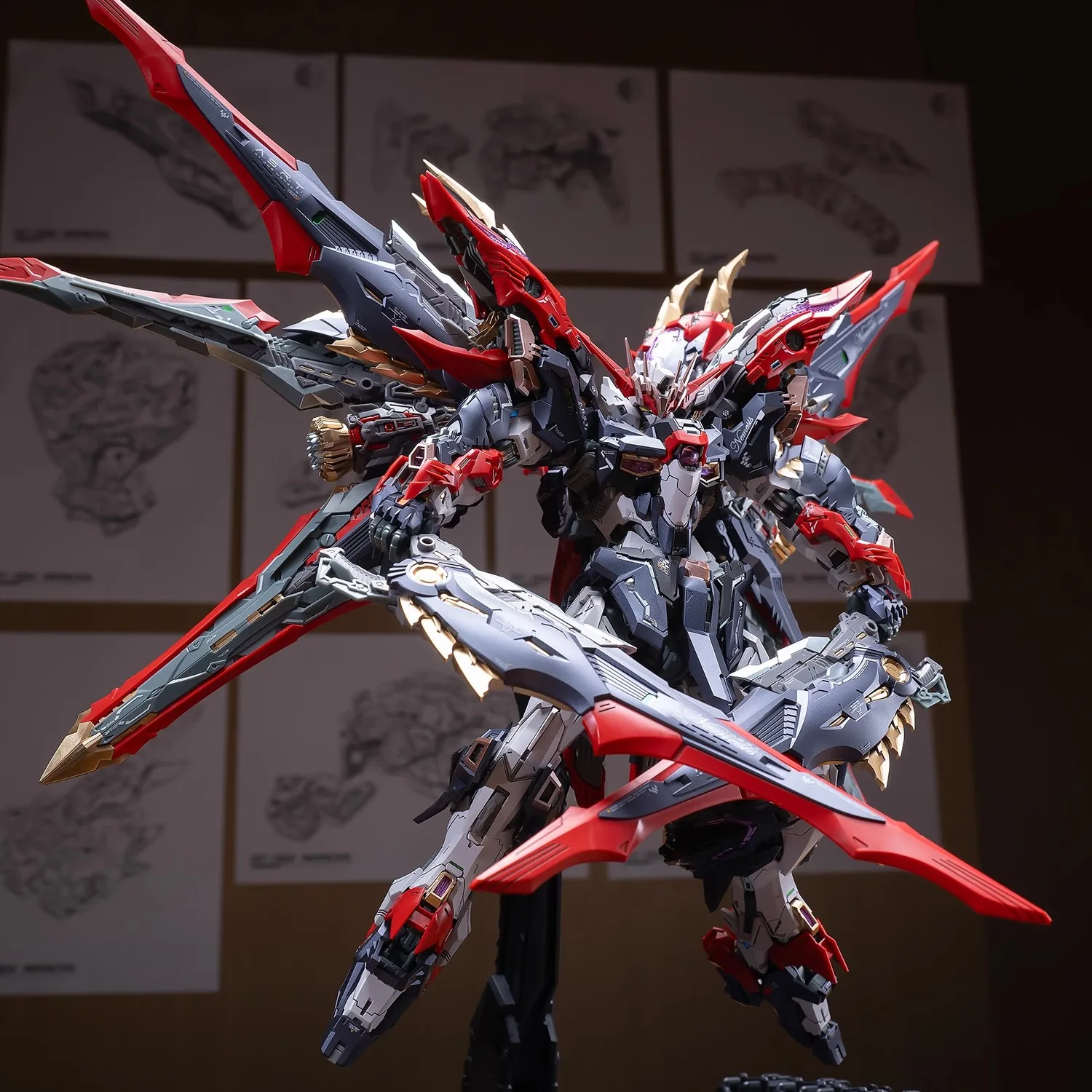 Dimension infinita Rt-002 Nemesis 1/100, modelo de ensamblaje Mech, modelo de figura de acción, juguete para regalo en la era, vengancia estratégica avanzada Titan