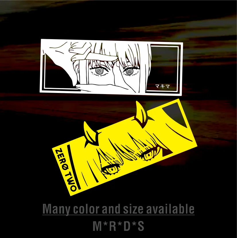 

Japanese Anime Girl Decals JDM Bumper Style Car Sticker Weatherproof Holographic Stickers Auto Decor for Windshield Window