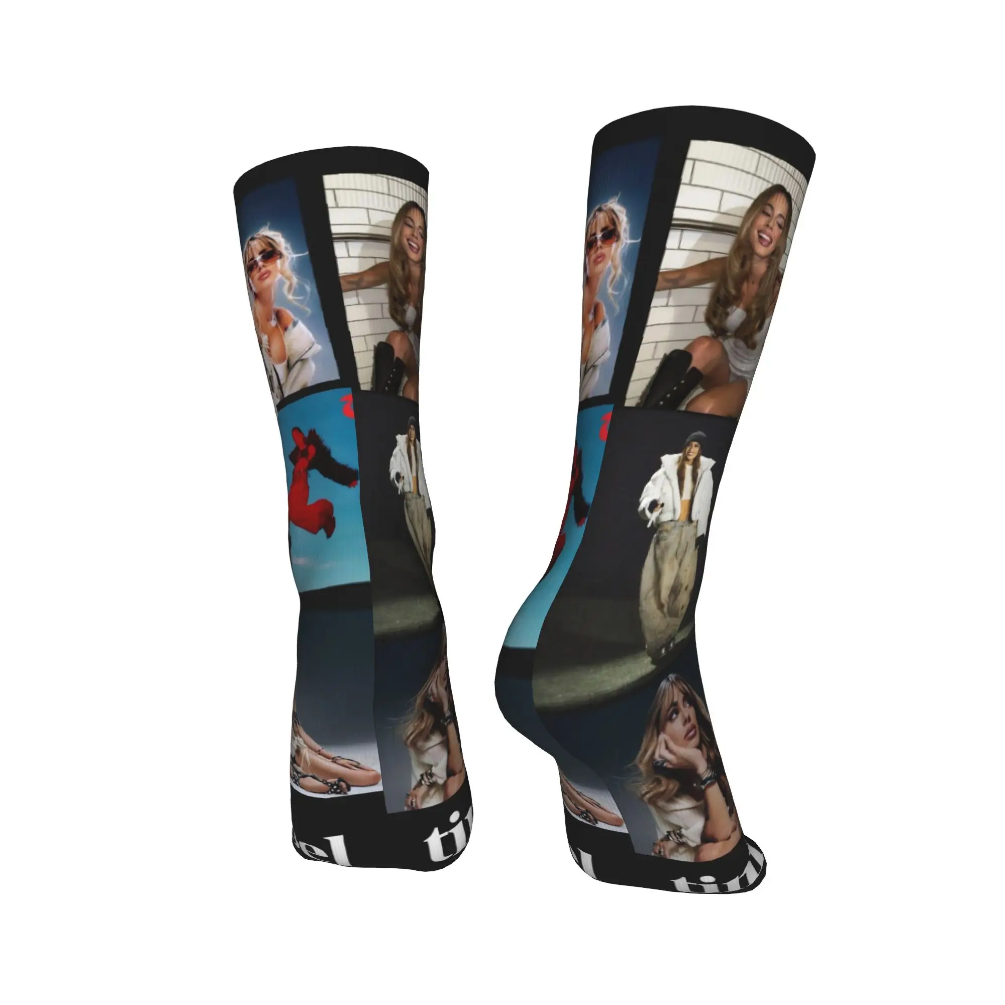 المغني تيني ستوسيل فوديرا ألبوم 2025 جوارب الرجال الجوارب الدافئة لينة جوارب بأشكال مضحكة الخريف تشغيل الرياضة المضادة للانزلاق جوارب مخصصة #4