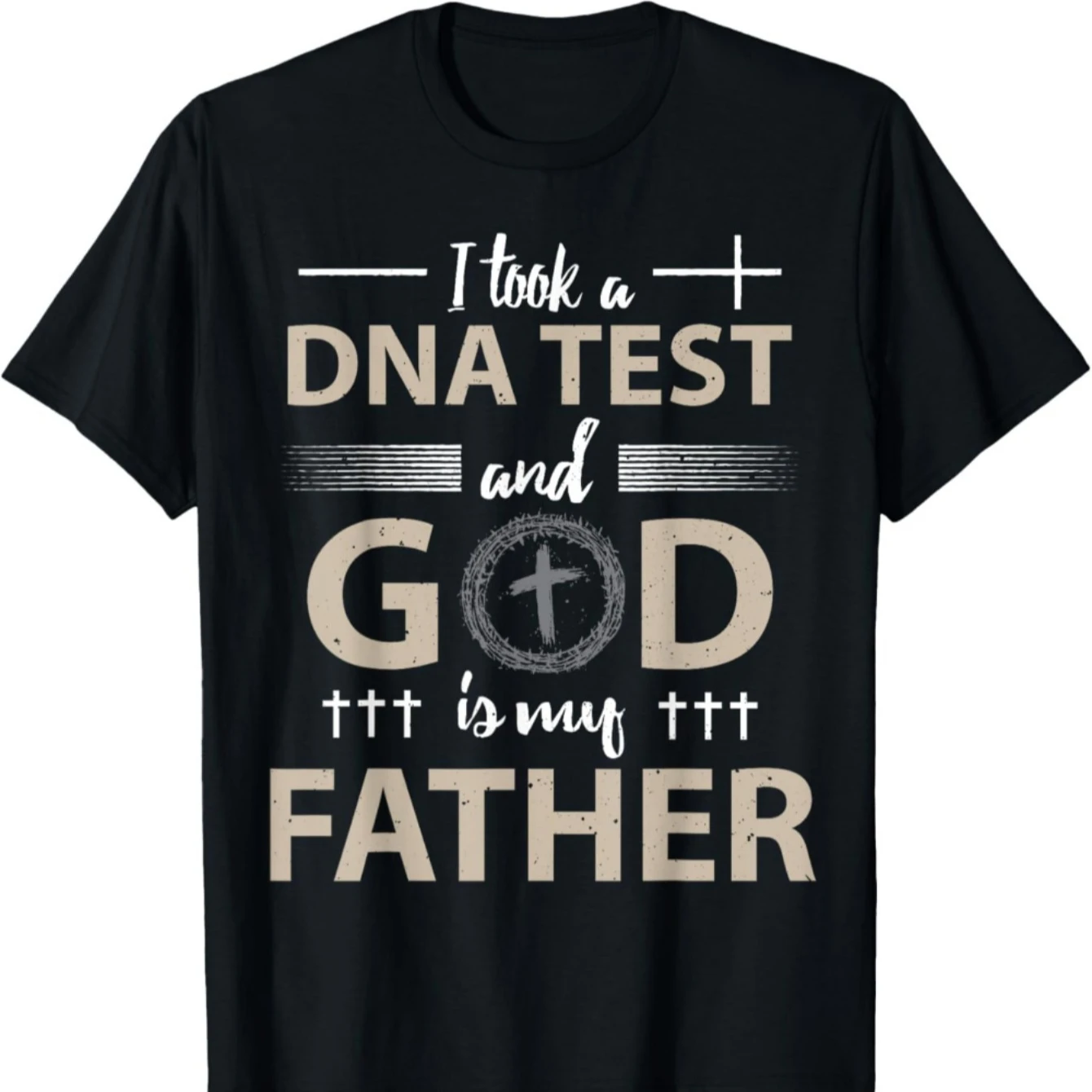 Funny Christian Christ Religious Faith Cross T-Shirt 100% Cotton O-Neck Short Sleeve Summer Casual Mens T-shirt Streetwear
