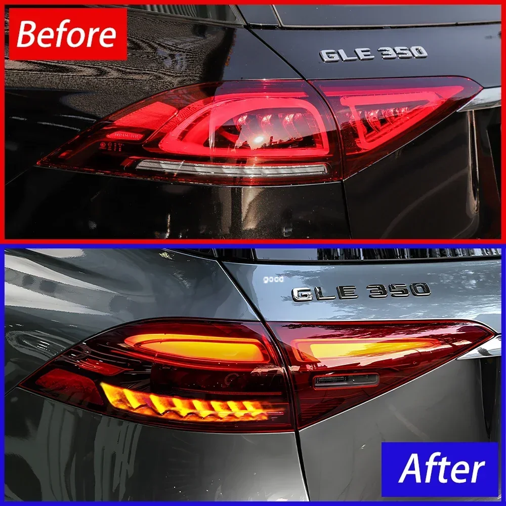 Auto Lights For Benz GLE W167 350 450 2020-2023 LED Car Taillights Assembly Upgrade New Highlight Flashing Signal Accessories