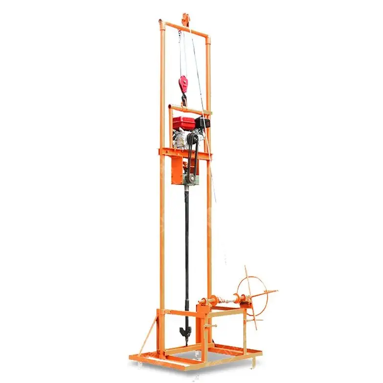 

Индивидуальная портативная буровая установка для скважин на воду (бензин/дизель), 80 м, надежная ручная буровая машина для скважин, хит продаж