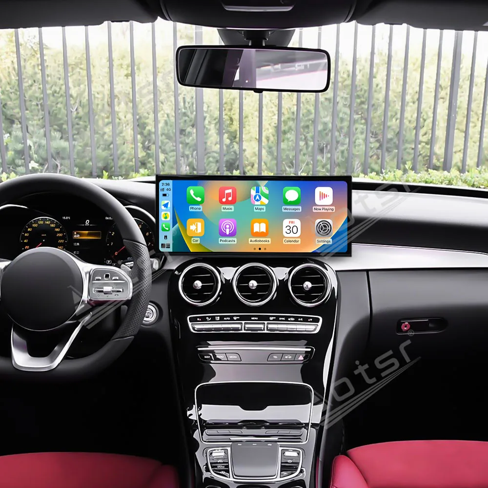For Mercedes Benz GLC C-Class W205 2020-2021 15.8 Inch Android 14 CarPlay Car Radio Touch Screen Multimedia Player GPS Navigatio