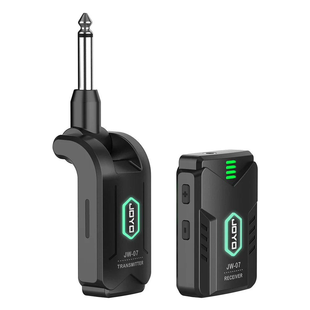 JOYO JW-07 2.4GHz Wireless In-ear Monitor System Rechargeable Transmitter Receiver 5ms Low Latency 12 Channels 48kHz/16 Bit