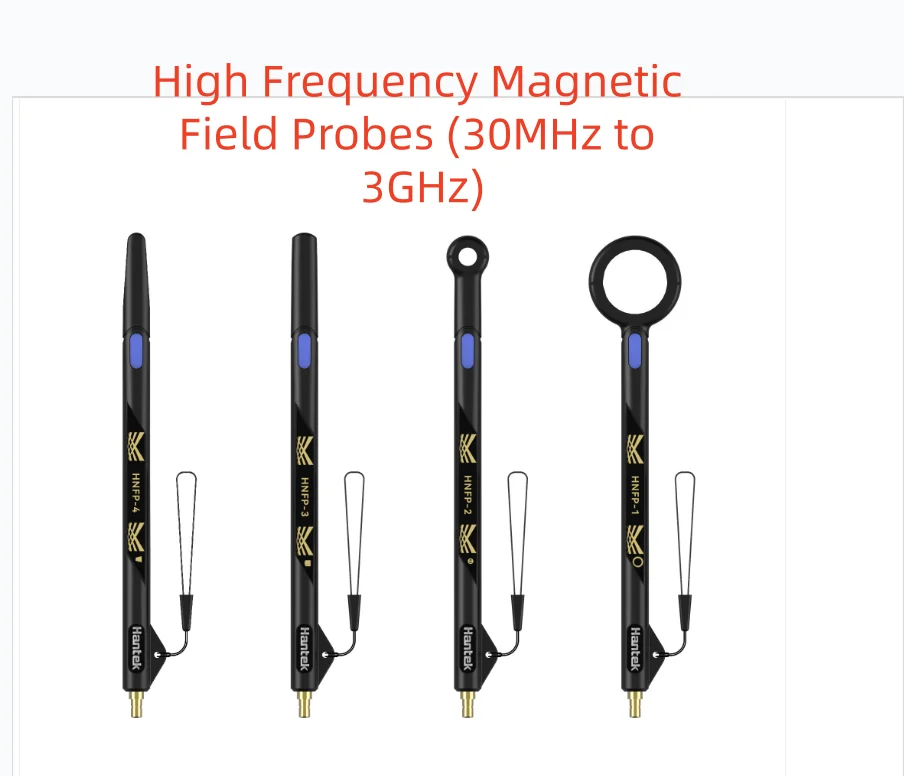 Kit de Sondas de Campo Magnético de Alta Frecuencia Hantek 30MHz-3GHz HNFP-1/-2/-3/-4, Sondas Pasivas de Campo Cercano para Diagnóstico de EMI