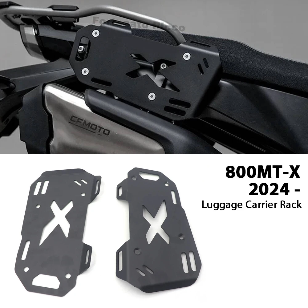 

800MT-X 2024- Rear Luggage Carrier Rack For CFMOTO 800MTX 800 MTX 800MT X Motorcycle Side Cargo Rack Storage Bag Support Special