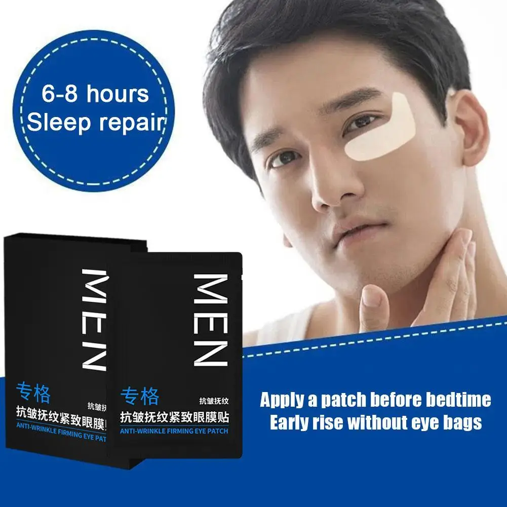 5Pairs/Box Under Eye Patches Eye Gel Pads Reduce Dark Circles Puffy Eyes Undereye Bags Wrinkles Skin Care For Men