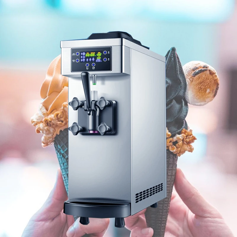 

Professional Commercial Soft Ice Cream Machine 220V/110V Single Flavor Restaurant Small Ice Cream Machines