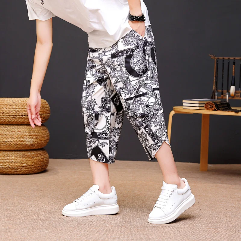 

Мужские летние спортивные шорты из ледяного шелка Qui Dry, повседневные, свободные, выше колена, тонкие, модные, брендовые, молодежные, для активного отдыха