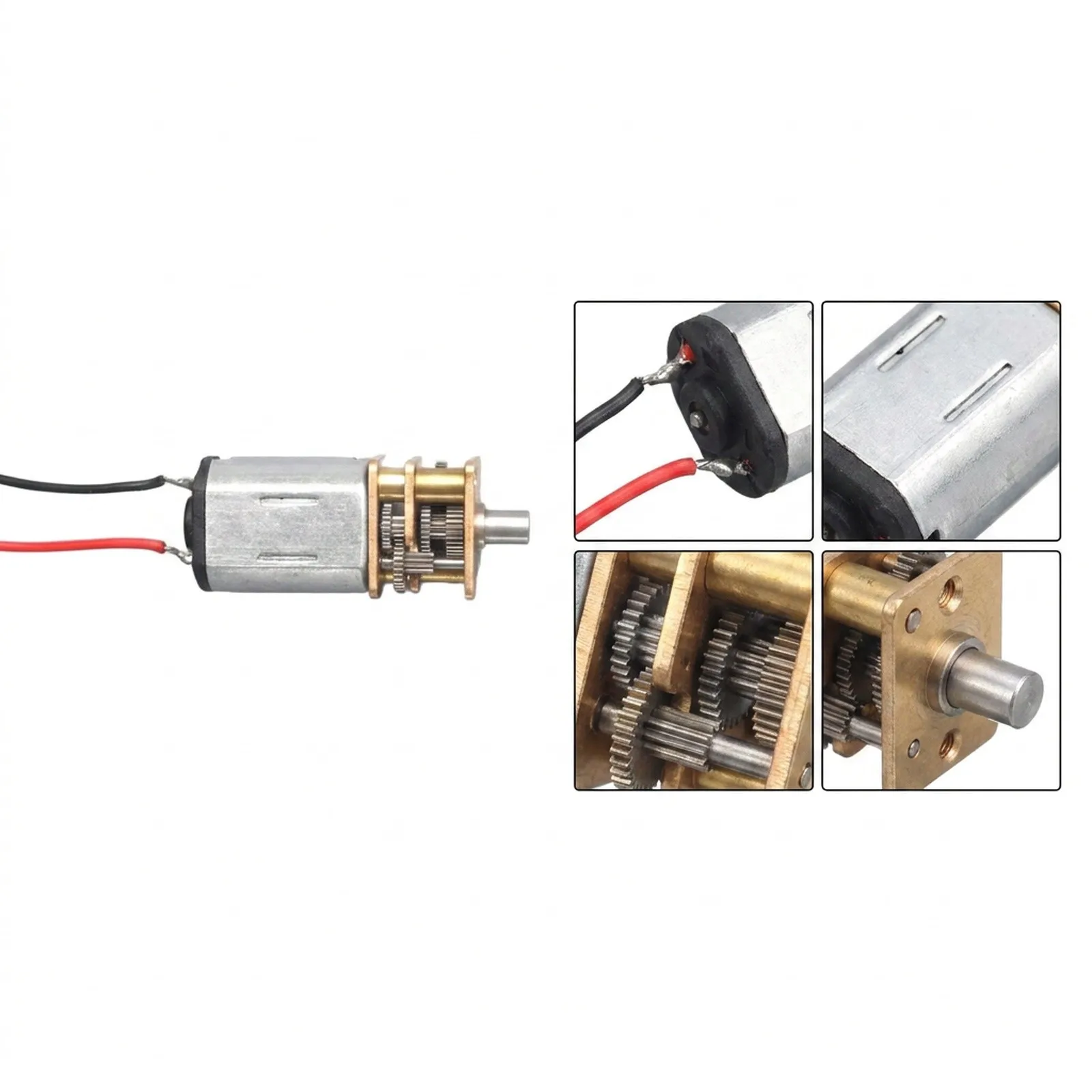 For DIY Projects Slow Electric Motor Slow Suitable Voltage 3-6V for DIY Toy Robot No-load Current 25mA For DIY