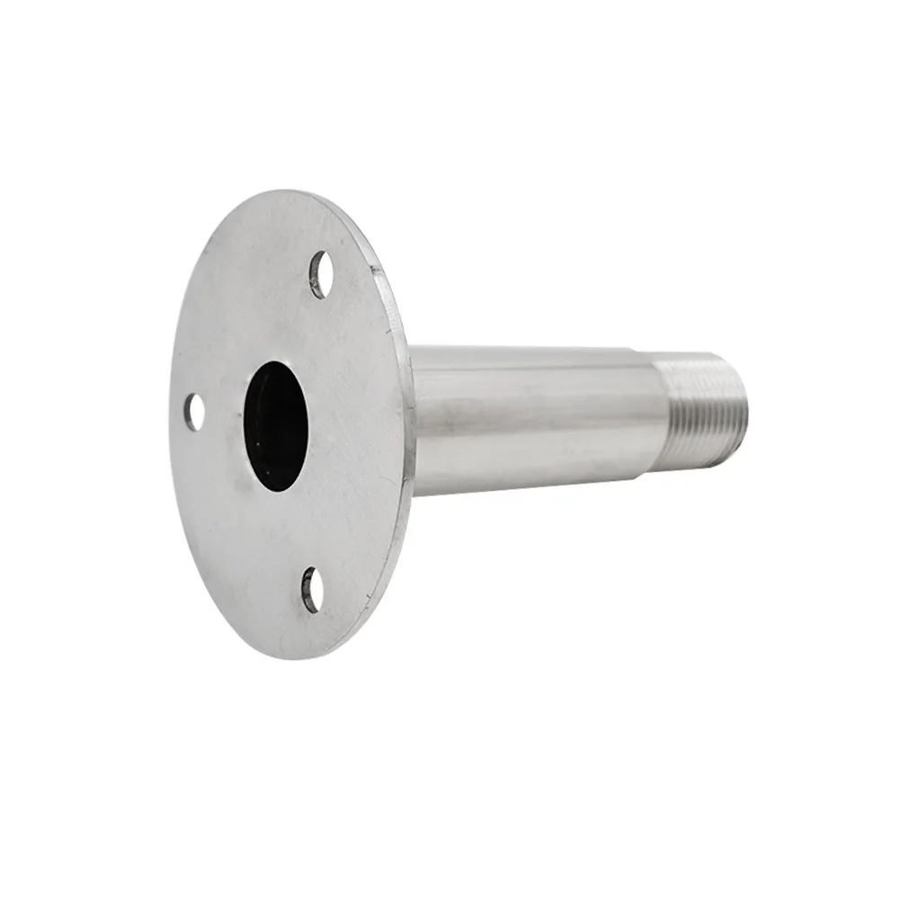 MARINE STAINLESS STEEL ANTENNA BASE, ROUND PIPE ANTENNA HOLDER 105MM MARINE HARDWARE FITTINGS FOR BOATS AND YACHTS