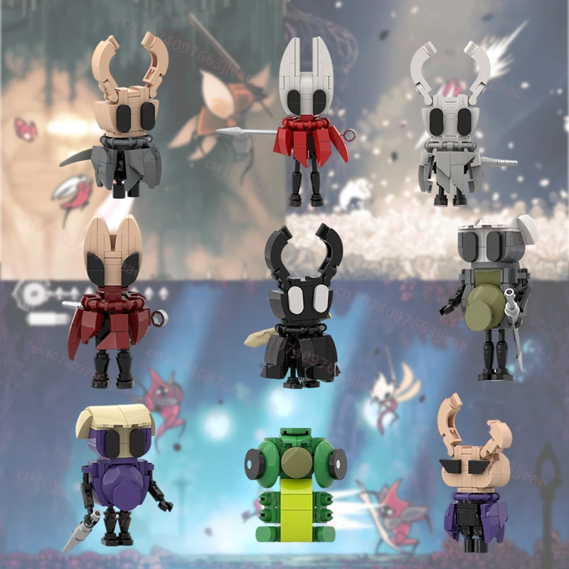 NIEUWE Hollow Knight Silksong Bouwsteen Nieuwe Game Compatibel Figuren Bouwstenen Volwassen Speelgoed Voor Kinderen Gift Bricks DIY