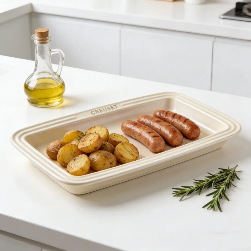 Simple solid-color tableware Nordic simple style rectangular 10-inch rectangular tray Household high-value dim sum plate Dinner