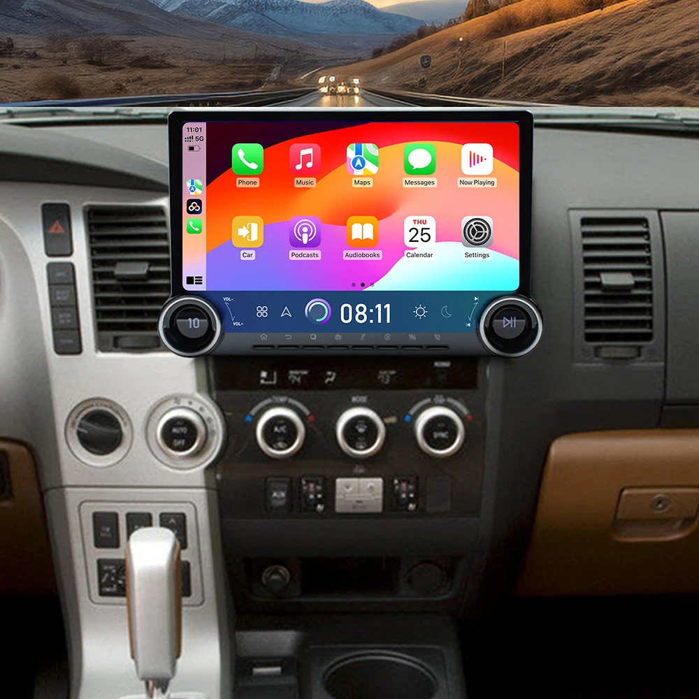 13.3'' Car Radio For Toyota Sequoia Tundra 2014-2017 Wireless Carplay Android Auto Multimedia Player GPS Navigation DSP Stereo