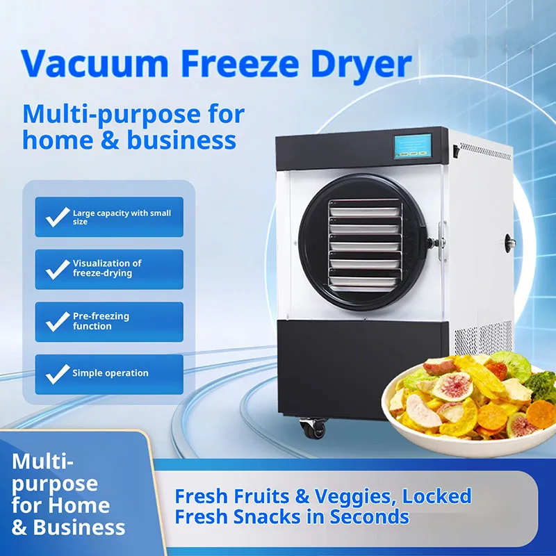 Vacuum Energy Saving Intelligent Control Home Business Dual Use Low Temperature Fruit Vegetable Pet Food Freeze Dryer