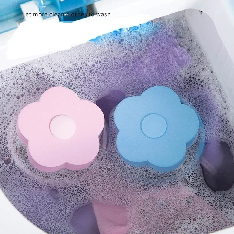 2pc Washing Machine Floating Filter Bag Flower Shape Filter Screen Floating Hair Filter Washing Machine Hair Remover Accessories