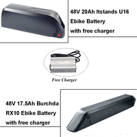 48V 17.5Ah 20Ah E-Bike Lithium Battery Pack for Itstands U16 Burchda RX10 Electric Bike Bicycle