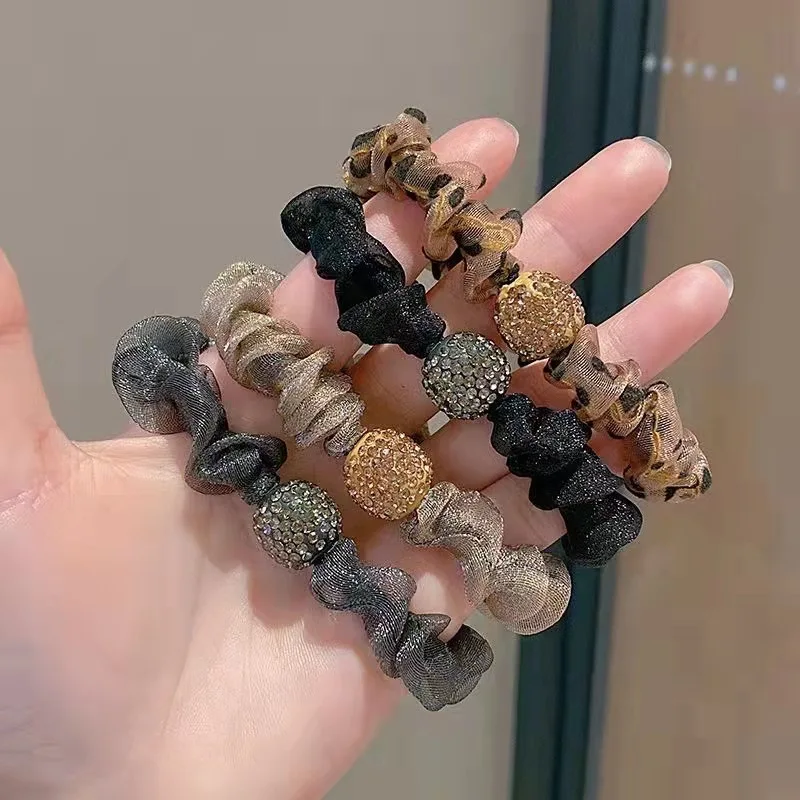 2023 neue koreanische Gummiband Pferdes chwanz halter Kopf bedeckung elastische Haar bänder Mädchen Seil Krawatten Haar gummi für Haarschmuck für Frauen